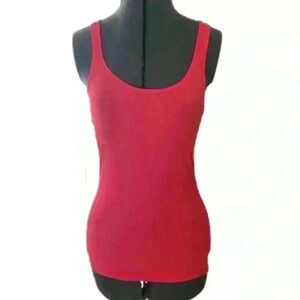 Zenana Outfitters Red Muscle Long Top Y2K Women Medium
